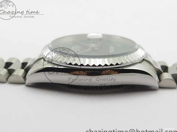 36mm Malachite Bracelet Green President Best SS SS on A2824 Dial DateJust EDF Edition 0216